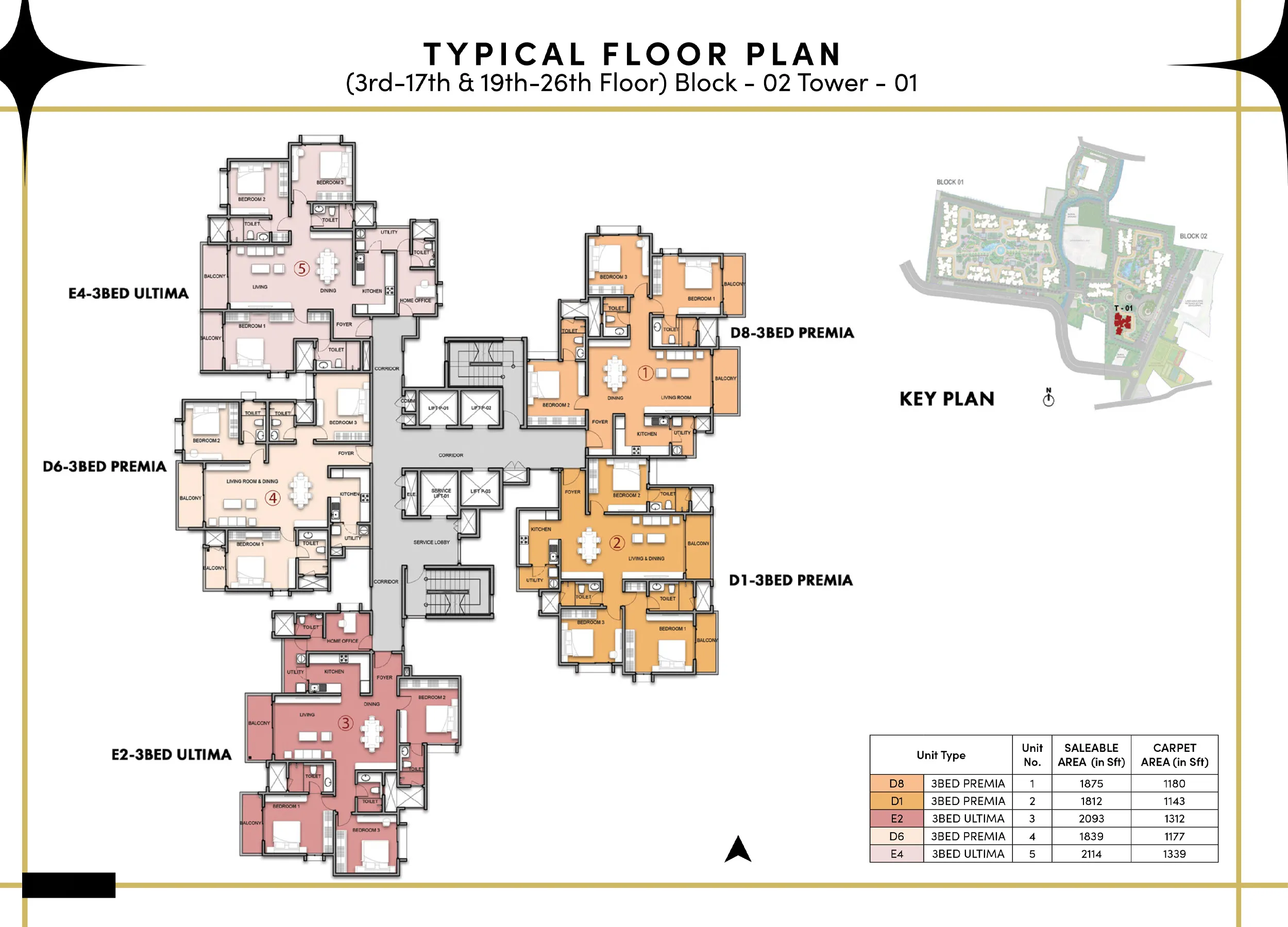 Floor Plan 3 BHK